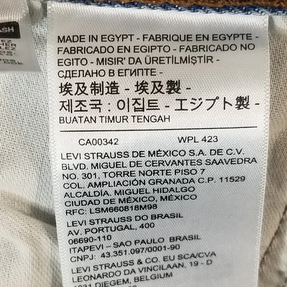 Levi's 501 jeans men's 40 x 30 original button fly blue denim pants retro